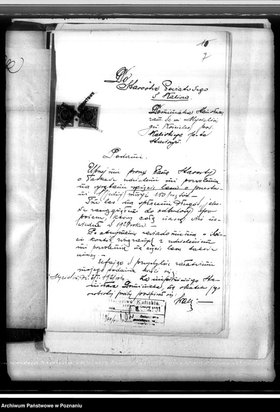 Obraz 11 z jednostki "Gmina Kościelec powiat kaliski /sprawy leśne/"