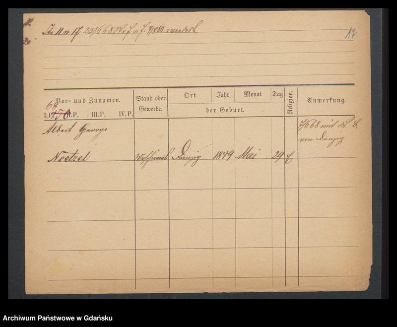 image.from.unit.number "Karty meldunkowe: Nörlich - Norrmann"