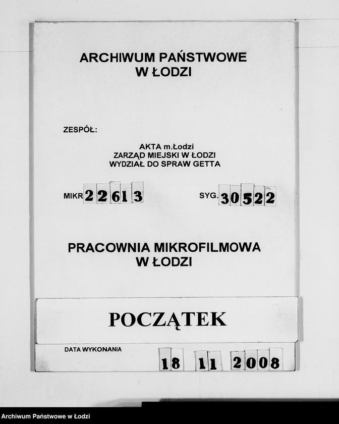 Obraz 1 z jednostki "Diverse I-M.Rechnungen [za dostawy towarów dla Getta]"