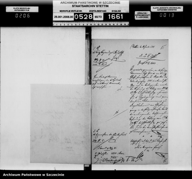 Obraz 13 z jednostki "Einrichtung der Gasbeleuchtung im Schloss, vol. II"