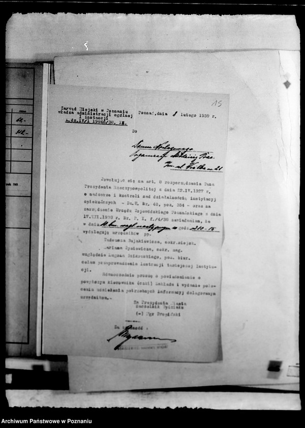 Obraz 18 z jednostki "/Kartoteka instytucji opiekuńczych/"