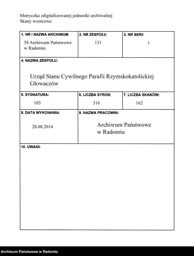 image.from.unit.number "[Duplikat akt urodzonych, zaślubionych i zmarłych parafii Głowaczów za 1913r.]"