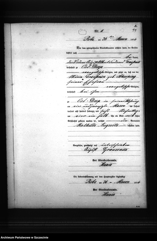 Obraz 14 z jednostki "Geburts-Register (Neben-Register)"