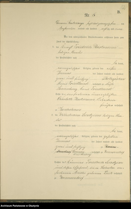 image.from.unit.number "Heiraths-Neben-Register Nr 1 - 11"