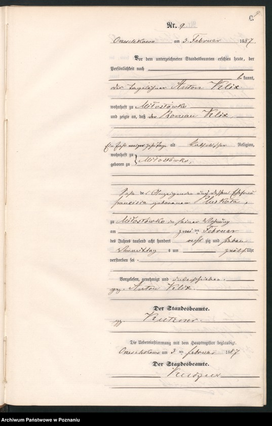 Obraz 12 z jednostki "Księga zgonów"