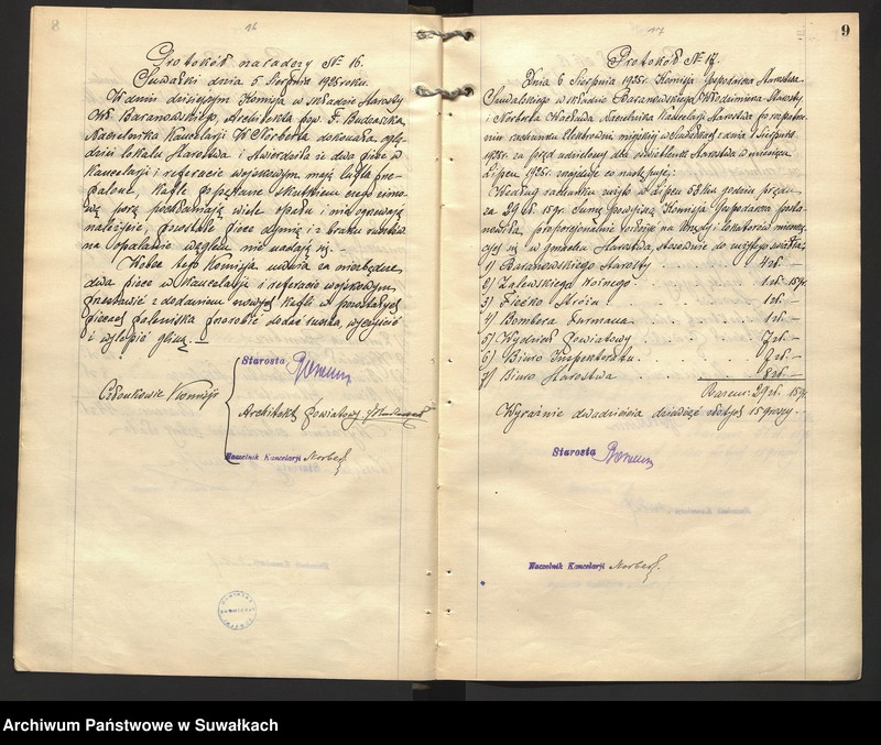 image.from.unit.number "Księga protokołów Komisji Gospodarczej Starostwa"