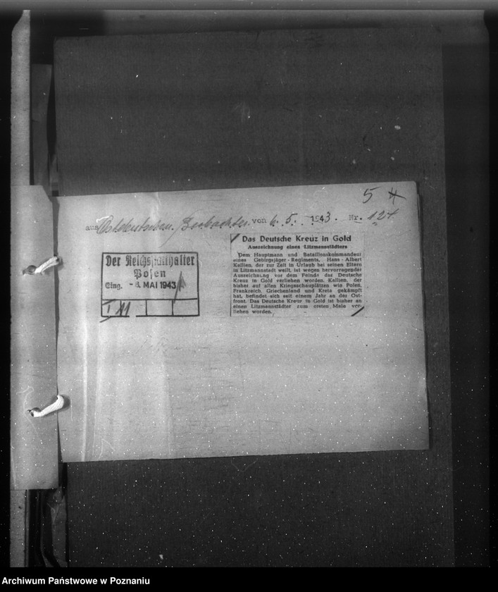 Obraz 9 z jednostki "Wycinki prasowe dotyczące Kraju Warty"