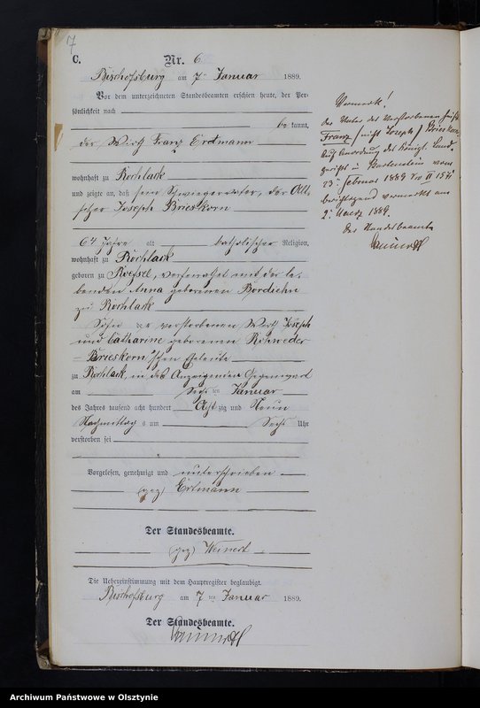 image.from.unit.number "Sterbe-Neben-Register Nr 1 - 145"