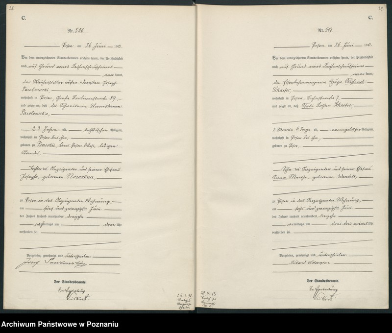 Obraz 17 z jednostki "Księga miejscowa zgonów tom II [Rejestr główny zgonów]"