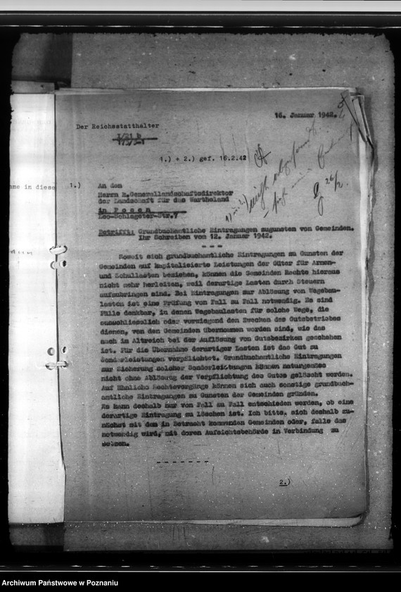 Obraz 8 z jednostki "Auseinandersetzung des Rittergutes Strenz mit der Gemeinde Hirscheck, Kreis Kempen. Auflösung von Gutsbezirken"