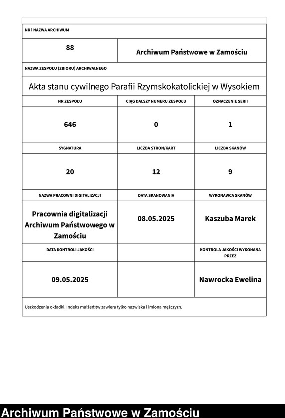 image.from.unit.number "Księga zapowiedzi i małżeństw"