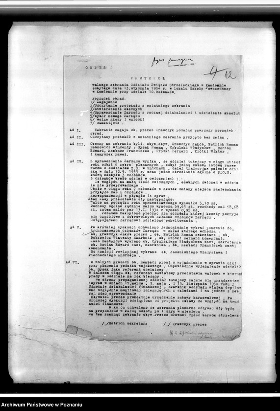 Obraz 16 z jednostki "Okólniki, zarządzenia, protokoły, rozkazy, sprawozdania, korespondencja, Komendy Powiatowe w Międzychodzie, Koninie i Wolsztynie"