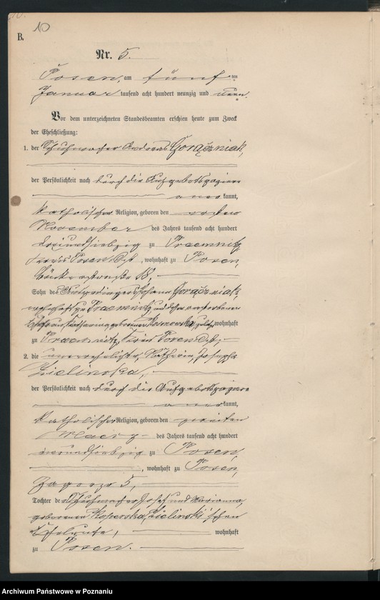 Obraz 12 z jednostki "Księga małżeństw t. I"