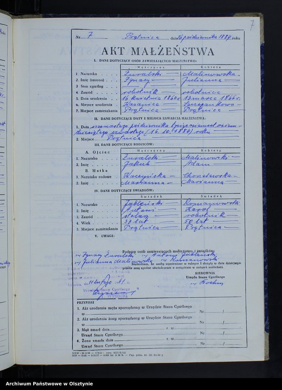 image.from.unit.number "Ksiega małżeństw Nr 1 - 11,1 - 14,1 - 14,1 - 6,1 - 14 i 1 - 6 /przepisana w języju polskim z oryginału niemieckiego w dniach 11.02.-16.02.1961/"