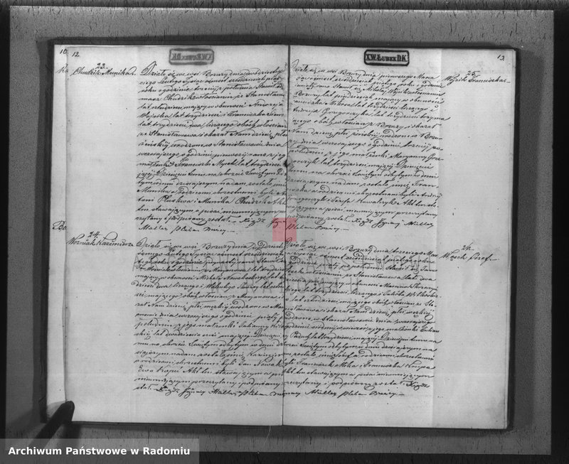 Obraz 9 z jednostki "[Akta stanu cywilnego wyznania rzymskokatolickiego parafii Brzóza 1865]"