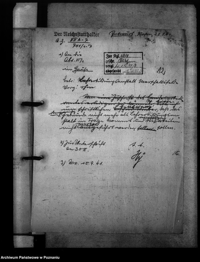 Obraz 16 z jednostki "Lehrerbildungsanstalt Marsehfelde Marszałki powiat Ostrzeszów (Zakład skonfiskowany OO. Salezjanom)"