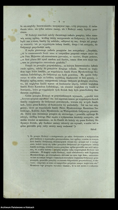 Obraz 5 z kolekcji "Mapy genealogiczne Myszkowskich, Wielopolskich, wraz z opisem początku Ordynacji"