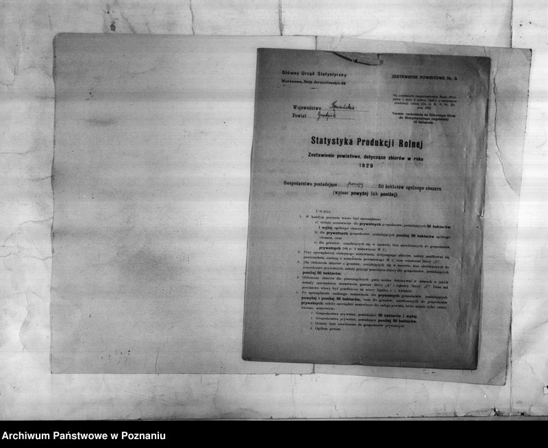 Obraz 5 z jednostki "/Statystyka produkcji rolnej - zestawienie powiatowe - Grodzisk/"