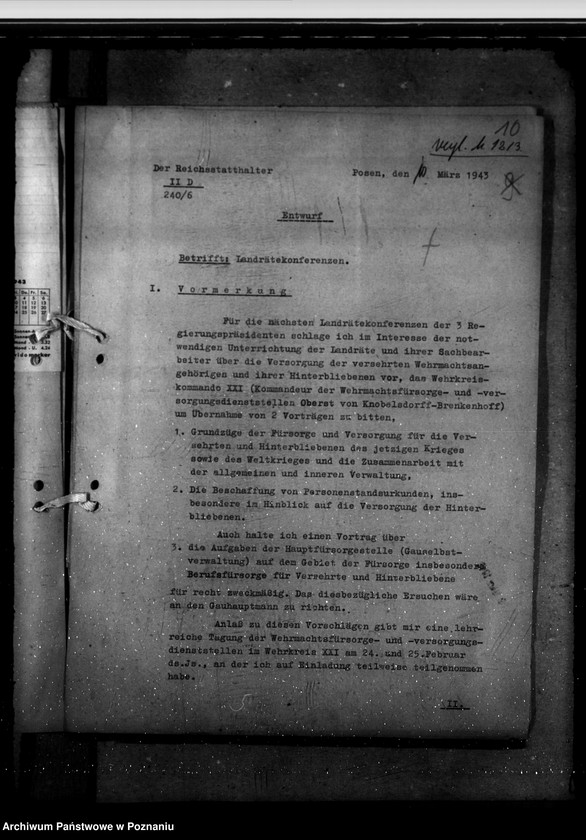 Obraz 15 z jednostki "Dienstbesprechung der Landräte und Oberbürgermeister am 22.4.1943 in Hohensalza - Inowrocław"