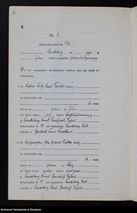 image.from.unit.number "Heiraths-Neben-Register Nr 1 - 9 [ Księga małżeństw- wtóropis ]"