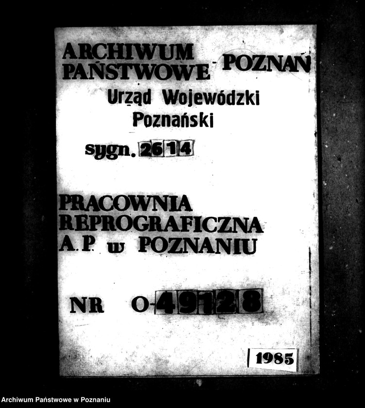 Obraz 1 z jednostki "Majątek Jankowo powiatu mogileńskiego przymusowy wykup"