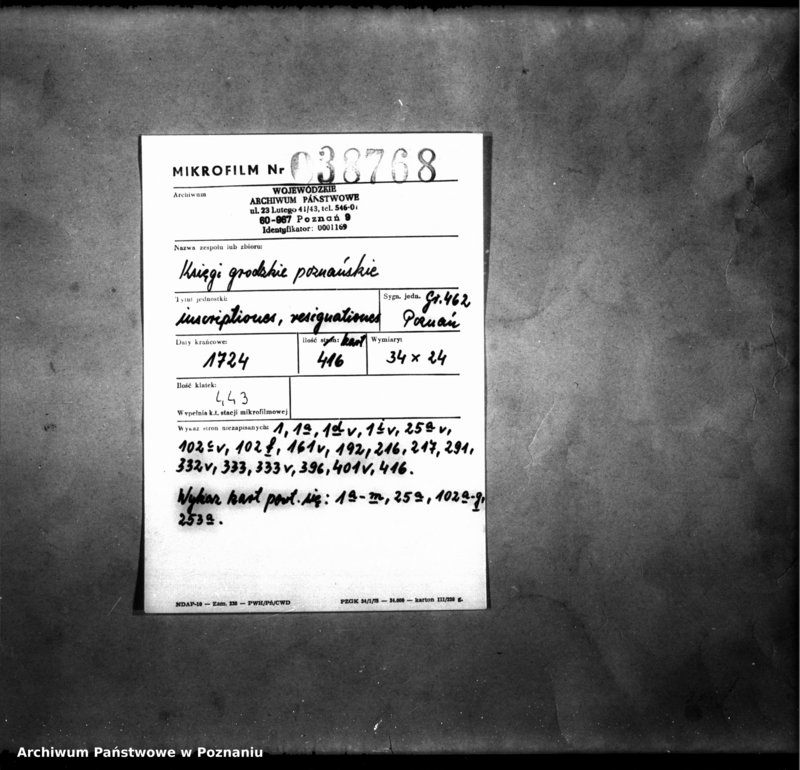 Obraz 2 z jednostki "Inscriptiones, resignationes [protocollon]"