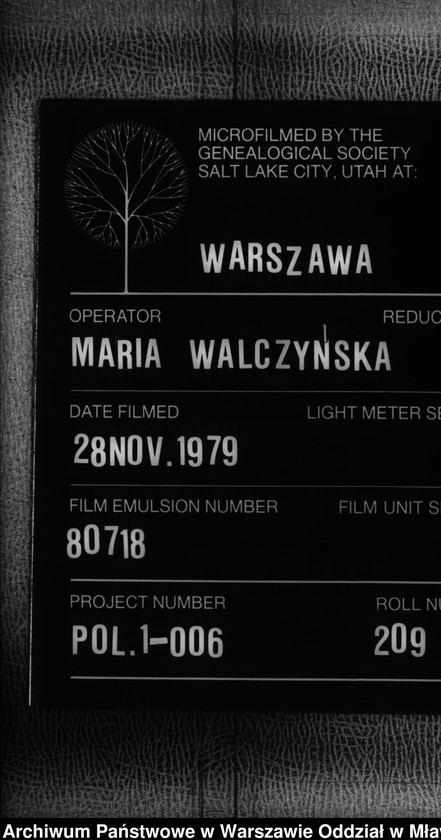 Obraz 1 z jednostki "Akta urodzeń, małżeństw i zgonów"