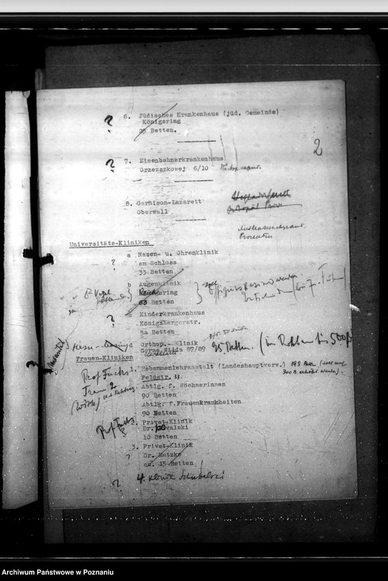 Obraz 7 z jednostki "Amtsärzte - Kreis Posen - Land (wyposażenie szpitali)"