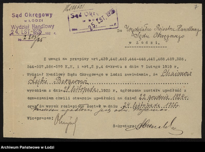 Obraz 9 z jednostki "Chaim Lajb Berger- handel naftą i olejami"