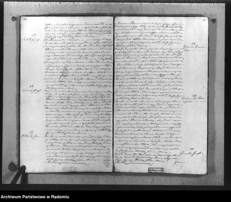 Obraz 8 z jednostki "Duplikat urodzonych, zaślubionych i umarłych parafii Brzóza na rok 1849"