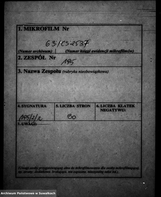 image.from.unit.number "Dowody do Aktów Małżeństw Parafii Ewangelickiej Wiżajńskiej za rok 1845"