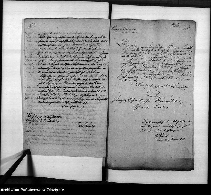 image.from.unit.number "Anstellung des Kanzleigehülfen Schidt [Friedrich]"