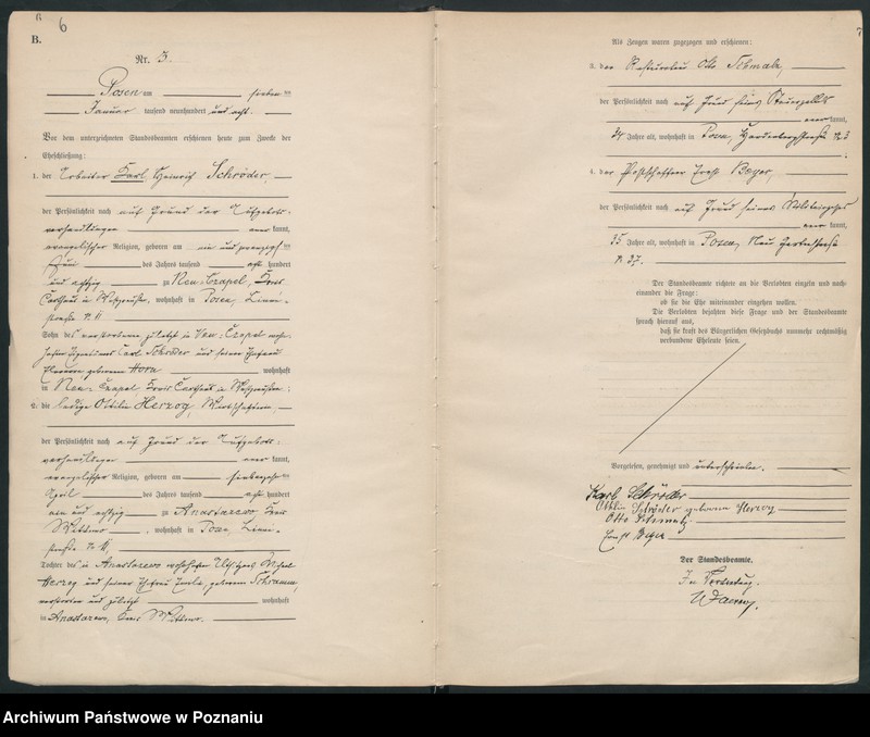 Obraz 5 z jednostki "Księga miejscowa małżeństw tom I [Rejestr główny małżeństw]"