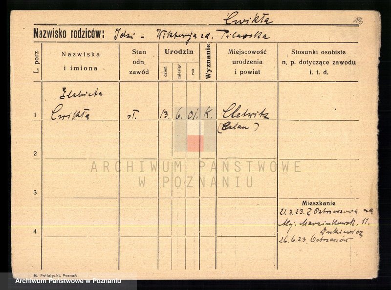 Obraz 20 z jednostki "Ćwikła - Cypliński"