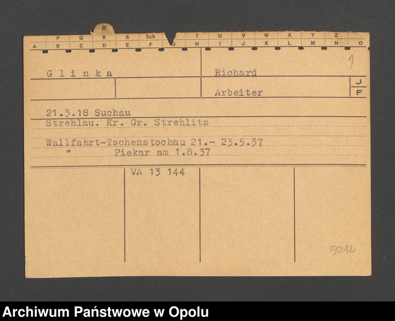 Obraz 3 z jednostki "[Glinka Richard, ur. 21.3.1918 Suchau]"