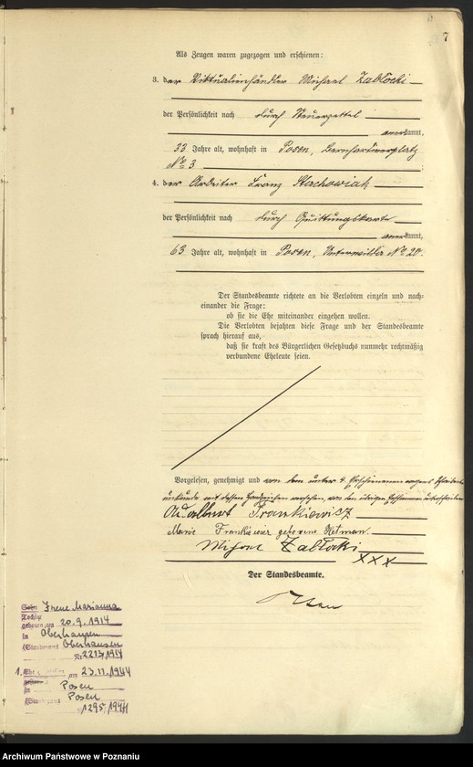 Obraz 9 z jednostki "Księga miejscowa małżeństw tom II [Rejestr główny małżeństw]"