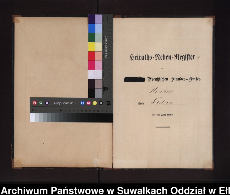 image.from.unit.number "Heiraths-Neben-Register des Preussischen Standes-Amtes Neuhoff Kreis Loetzen"