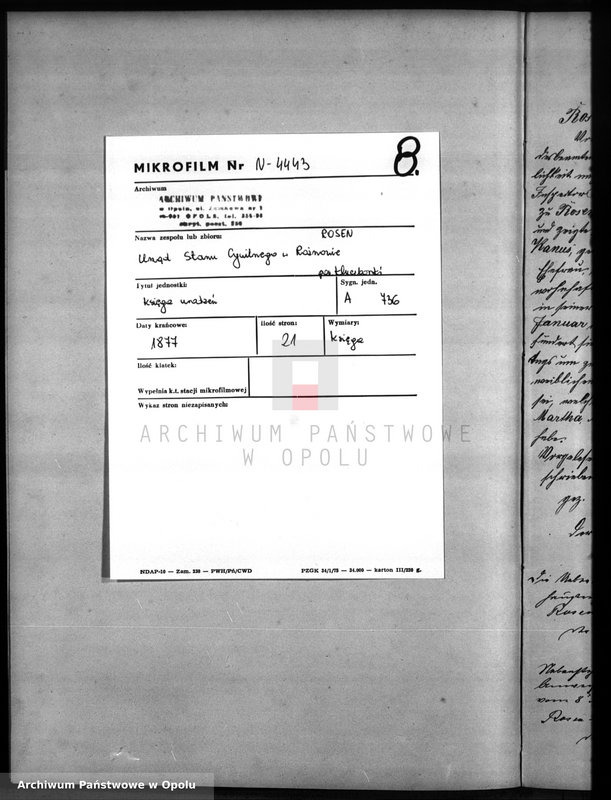 image.from.unit.number "Geburts-Neben-Register Standesamts Rosen pro 1877"