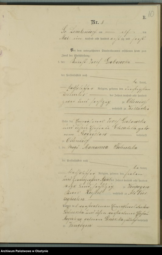 image.from.unit.number "Heiraths-Haupt-Register Nr 1 - 23"
