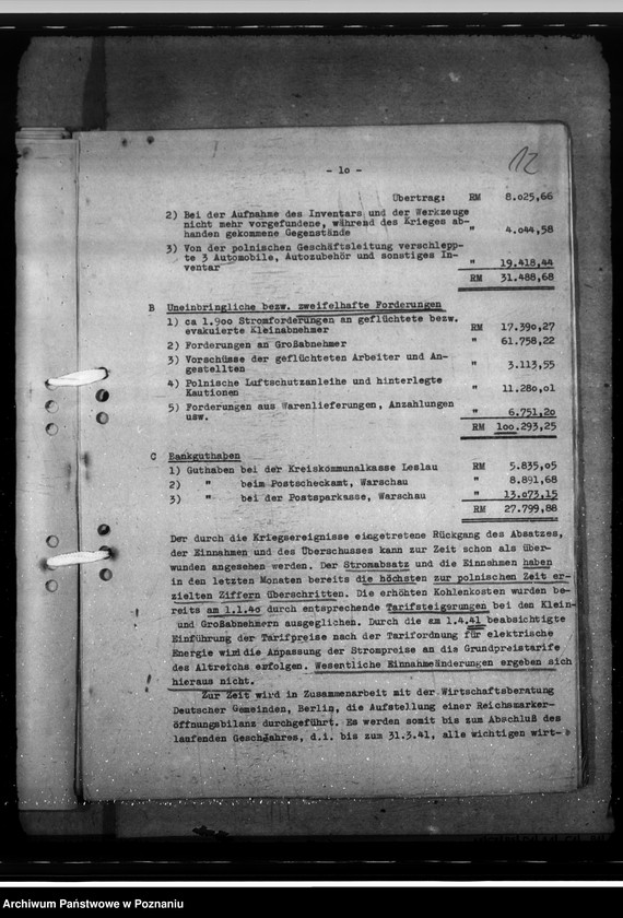 Obraz 16 z jednostki "Elektrizitätswerk - Leslau (Włocławek)"