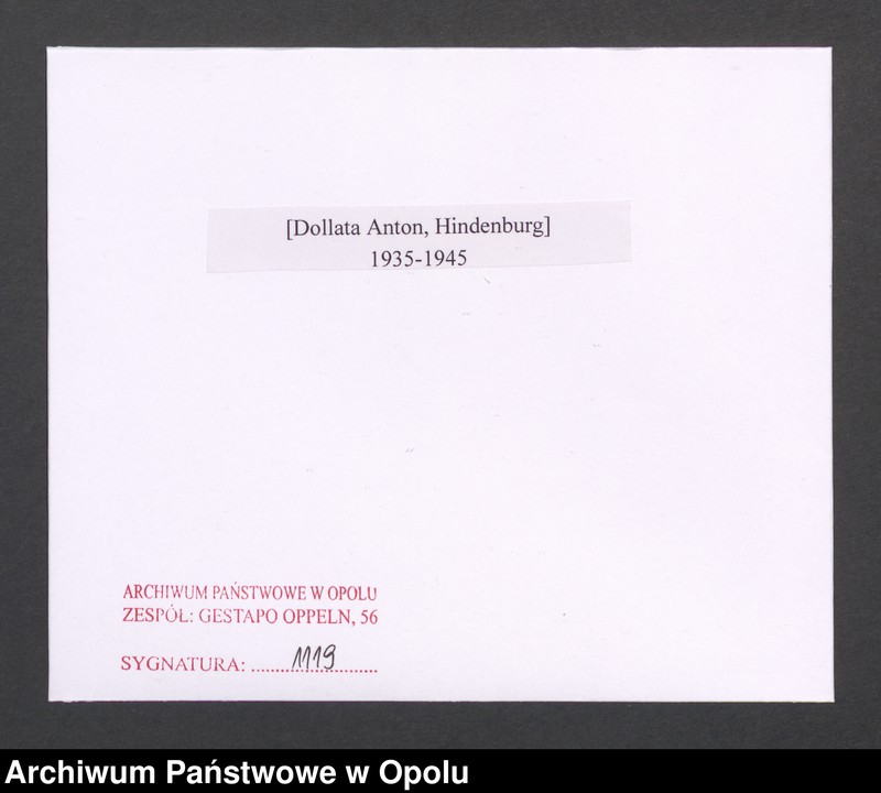 Obraz 2 z jednostki "[Dollata Anton, Hindenburg]"