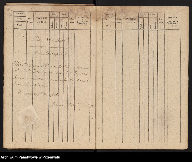 image.from.unit.number "[Odpisy ksiąg urodzeń, małżeństw, zgonów parafii rzymskokatolickiej Żurów z 1834 roku]"