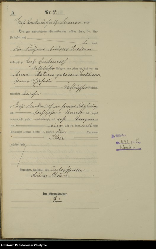 image.from.unit.number "Geburts-Haupt-Register Nr 1 - 119"