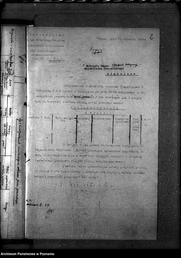 Obraz 6 z jednostki "Sprawy osobowe Poznański Urząd Wojewódzki [personalne - sprawozdania miesięczne]"