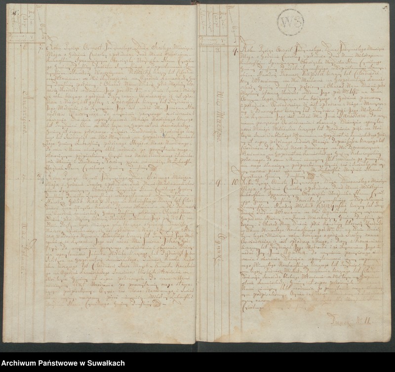 image.from.unit.number "Akta urodzonych gminy puńskiey od 1-go maja 1811do dnia ostatniego grudnia roku tegoż."