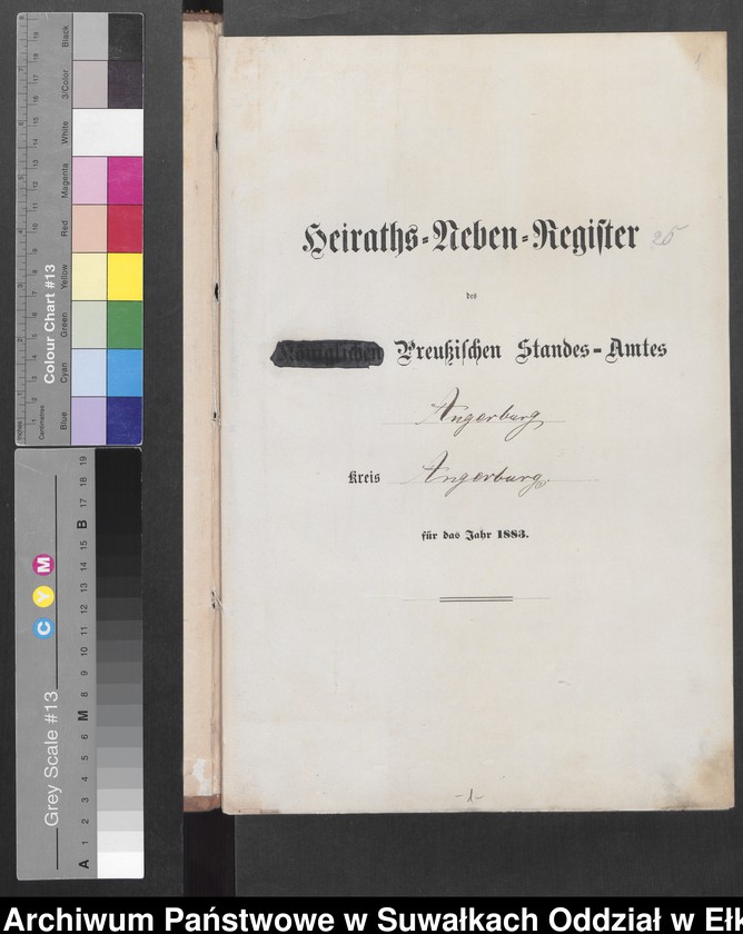 image.from.unit.number "Heiraths-Neben-Register des Preussischen Standes-Amtes Angerburg Kreis Angerburg"