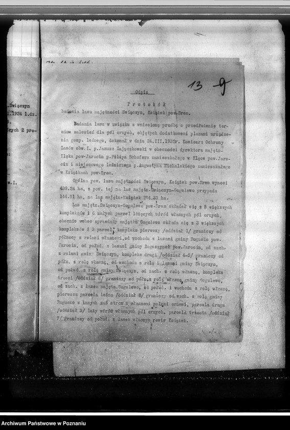 image.from.unit.number "Nadzór nad gospodarką w lasach majętności Święczyn powiat śremski"