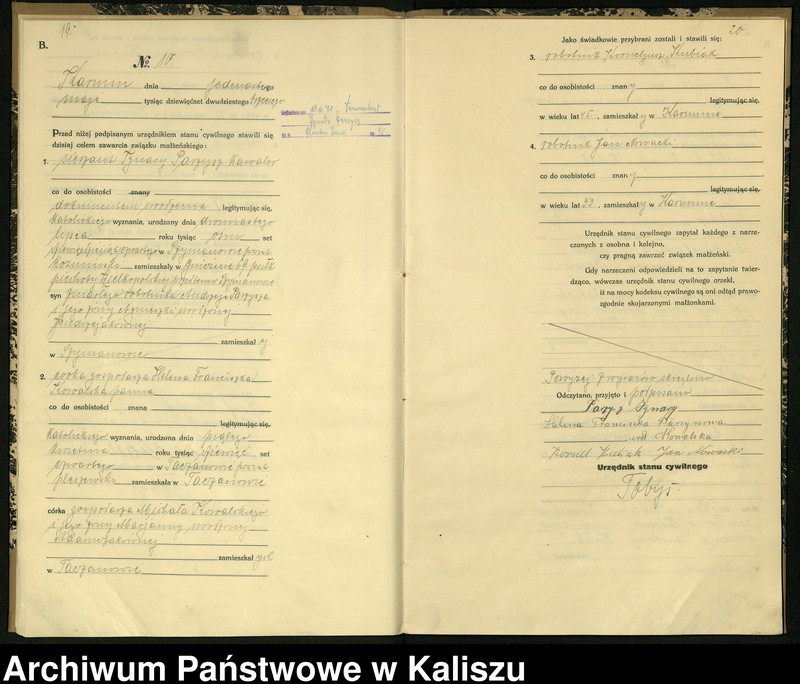 Obraz 13 z jednostki "[Księga małżeństw]"