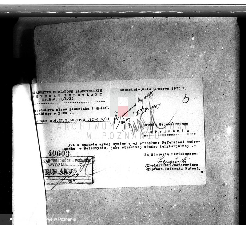 Obraz 7 z jednostki "Zatwierdzenie zakładu przemysłowego /młyn parowy/ firmy Siudziak i Ciastowski w Buku"