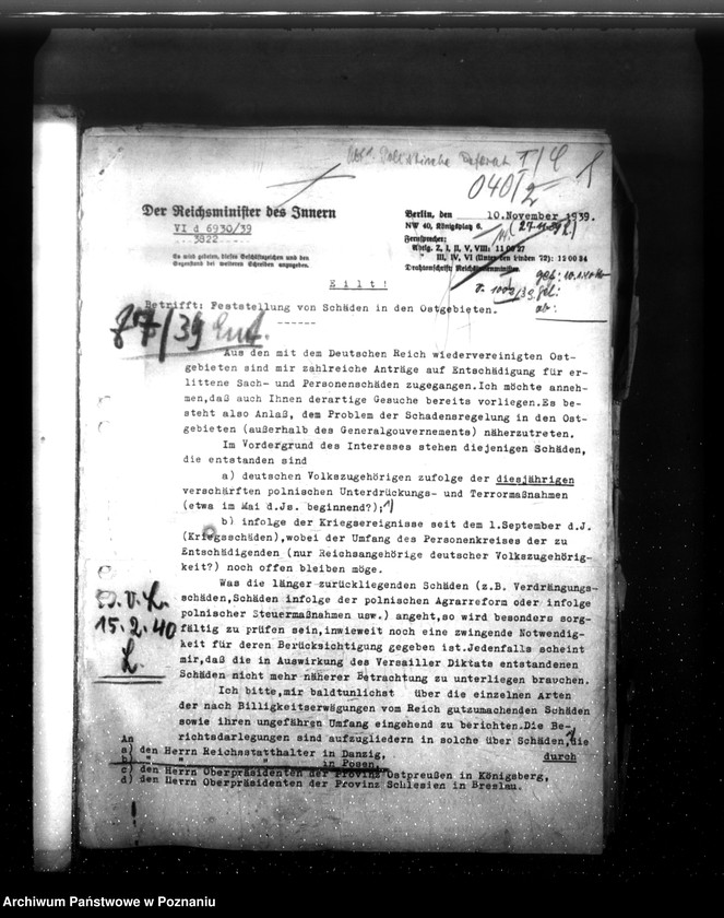 Obraz 5 z jednostki "Korespondencja w sprawie zarządzeń i ich przygotowania do publikacji w dzienniku urzędowym"